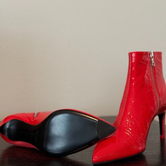 ! NWT Stunning Rag & Bone Red Denim Beha Boot ! - Picture 7 of 8